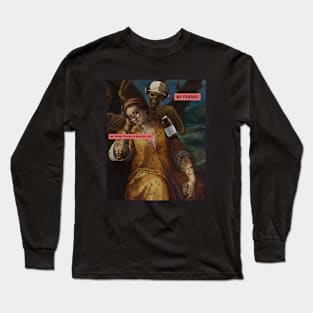 Classical Art Funny Meme Long Sleeve T-Shirt